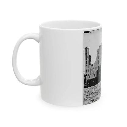 Richmond, Va. Ruined Buildings In The Burned District (U.S. Civil War) White Coffee Mug - Go Mug Yourself