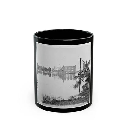 Richmond, Va. Ruined Buildings On Banks Of The Canal Basin (U.S. Civil War) Black Coffee Mug 11oz - Go Mug Yourself