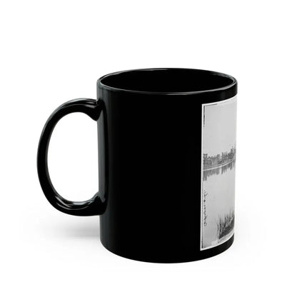 Richmond, Va. Ruined Buildings On Banks Of The Canal Basin (U.S. Civil War) Black Coffee Mug - Go Mug Yourself