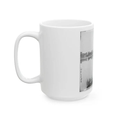 Richmond, Va. Ruined Buildings On Banks Of The Canal Basin (U.S. Civil War) White Coffee Mug - Go Mug Yourself