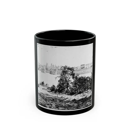 Richmond, Va. Ruins Of Mayo's Bridge; The City Beyond (U.S. Civil War) Black Coffee Mug 11oz - Go Mug Yourself