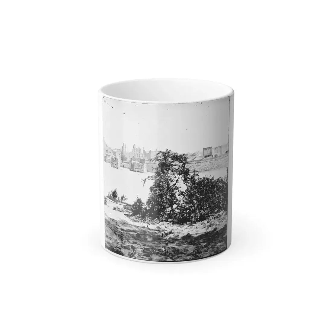 Richmond, Va. Ruins of Mayo's Bridge; the City Beyond (U.S. Civil War) Color Changing Coffee Mug 11oz Default Title 11oz - Go Mug Yourself