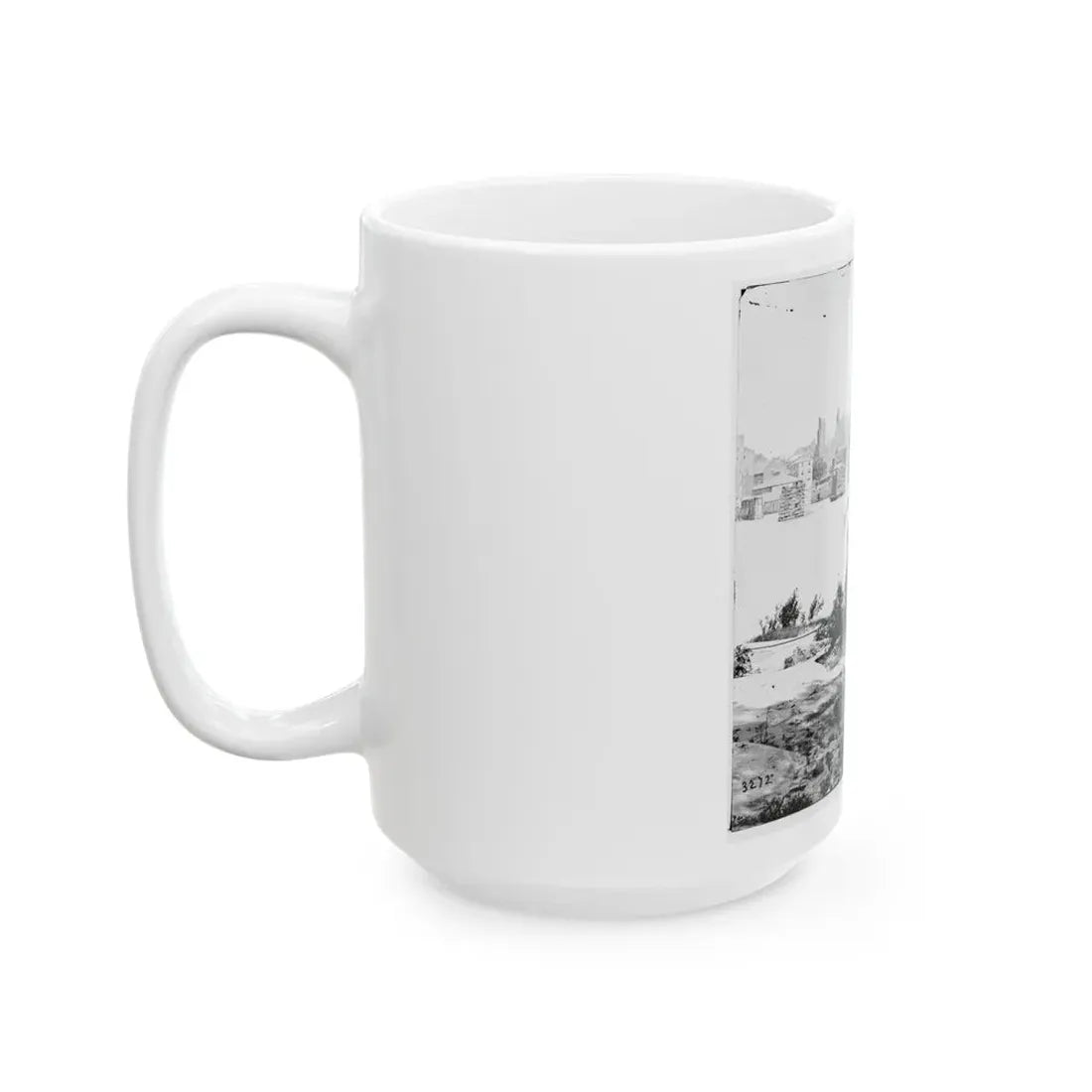 Richmond, Va. Ruins Of Mayo's Bridge; The City Beyond (U.S. Civil War) White Coffee Mug - Go Mug Yourself