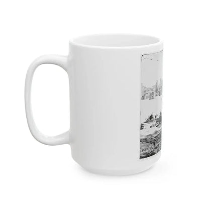 Richmond, Va. Ruins Of Mayo's Bridge; The City Beyond (U.S. Civil War) White Coffee Mug - Go Mug Yourself