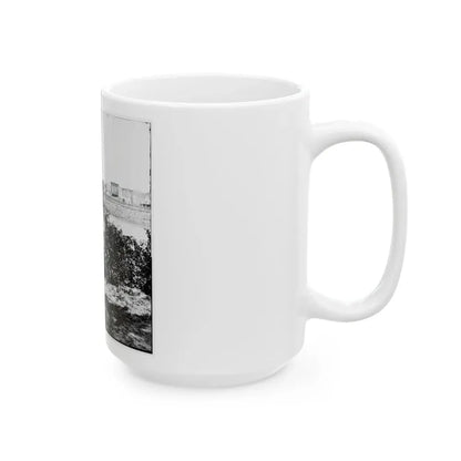 Richmond, Va. Ruins Of Mayo's Bridge; The City Beyond (U.S. Civil War) White Coffee Mug - Go Mug Yourself