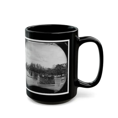 Richmond, Va. Ruins Of Mayo's Bridge (U.S. Civil War) Black Coffee Mug - Go Mug Yourself