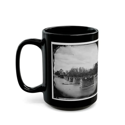 Richmond, Va. Ruins Of Mayo's Bridge (U.S. Civil War) Black Coffee Mug - Go Mug Yourself