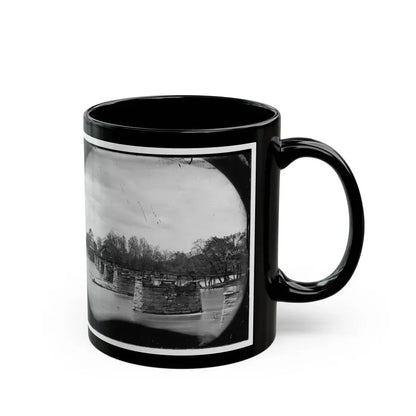 Richmond, Va. Ruins Of Mayo's Bridge (U.S. Civil War) Black Coffee Mug - Go Mug Yourself