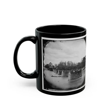 Richmond, Va. Ruins Of Mayo's Bridge (U.S. Civil War) Black Coffee Mug - Go Mug Yourself