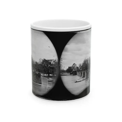 Richmond, Va. Ruins Of Mayo's Bridge (U.S. Civil War) White Coffee Mug 11oz - Go Mug Yourself