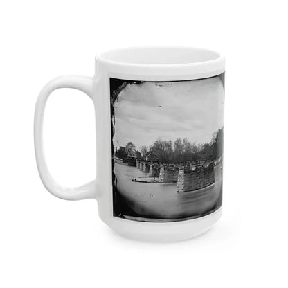 Richmond, Va. Ruins Of Mayo's Bridge (U.S. Civil War) White Coffee Mug - Go Mug Yourself
