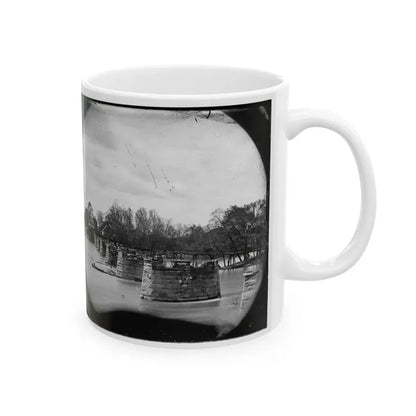 Richmond, Va. Ruins Of Mayo's Bridge (U.S. Civil War) White Coffee Mug - Go Mug Yourself
