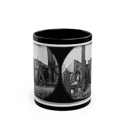 Richmond, Va. Ruins Of Paper Mill With Water-Wheel; Another View (U.S. Civil War) Black Coffee Mug 11oz - Go Mug Yourself