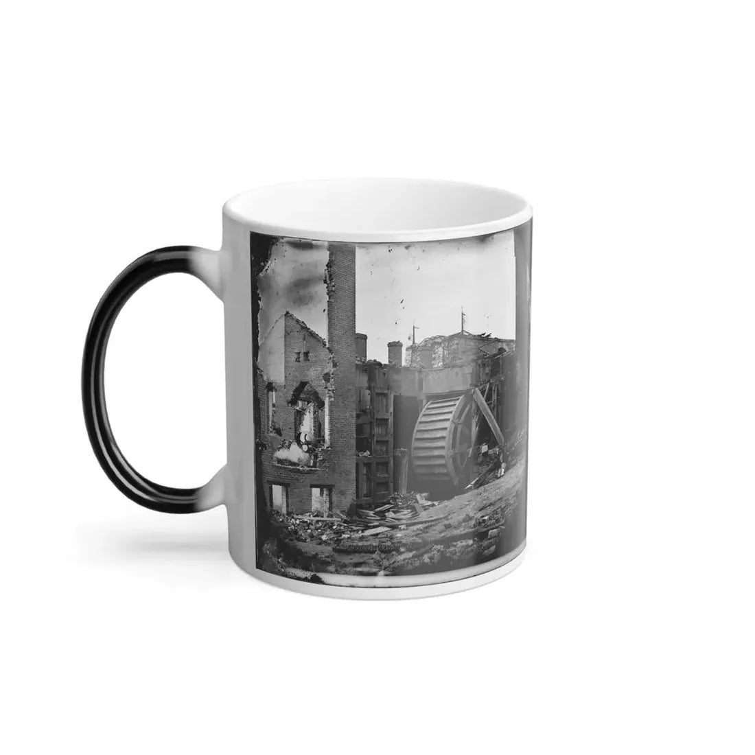 Richmond, Va. Ruins of Paper Mill With Water-Wheel; Another View (U.S. Civil War) Color Changing Coffee Mug 11oz - Go Mug Yourself