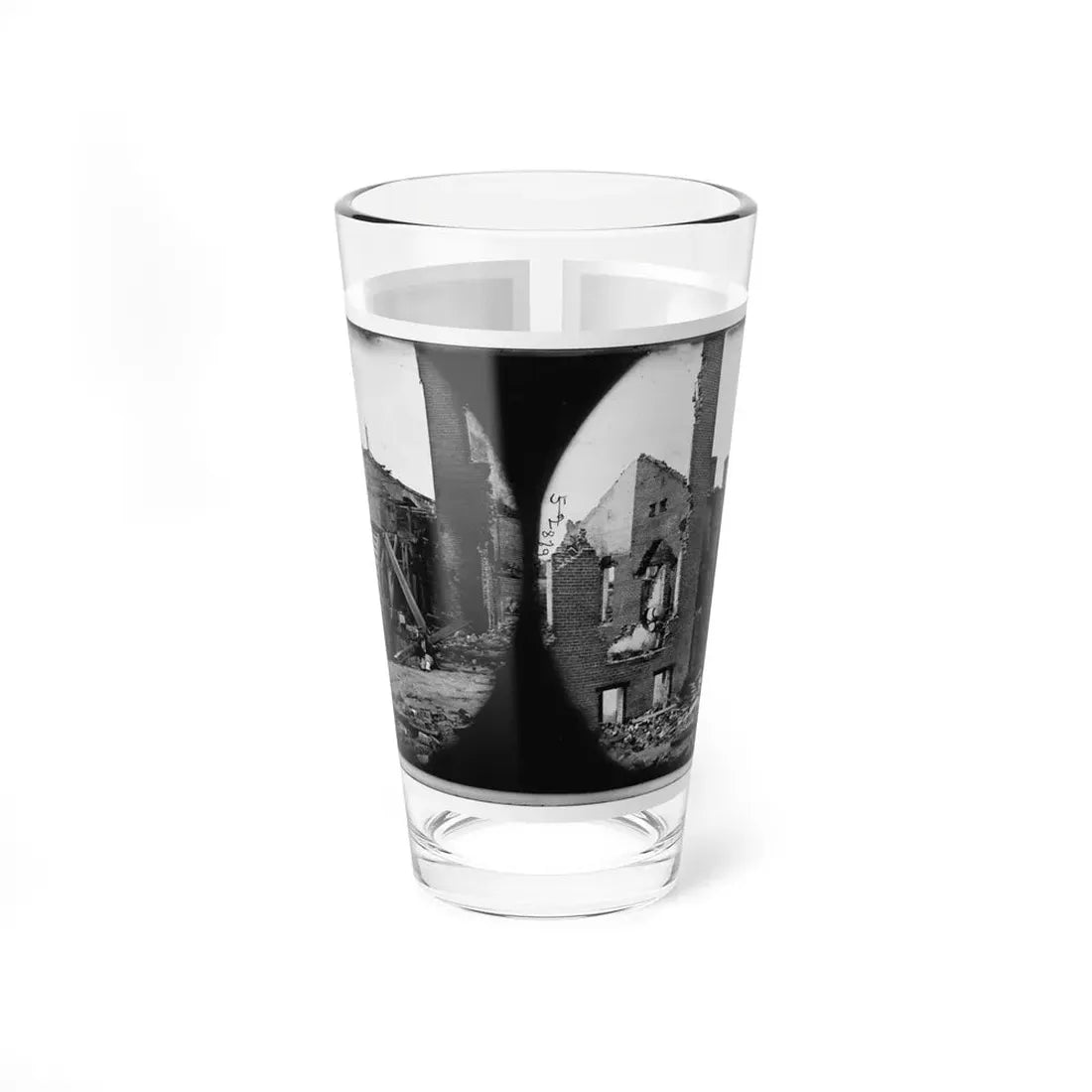 Richmond, Va. Ruins Of Paper Mill With Water-Wheel; Another View (U.S. Civil War) Pint Glass 16oz 16oz - Go Mug Yourself