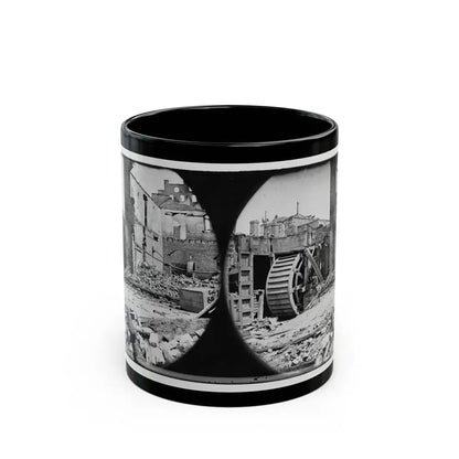 Richmond, Va. Ruins Of Paper Mill With Water-Wheel (U.S. Civil War) Black Coffee Mug 11oz - Go Mug Yourself