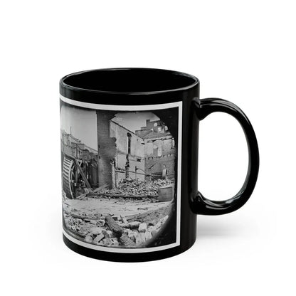 Richmond, Va. Ruins Of Paper Mill With Water-Wheel (U.S. Civil War) Black Coffee Mug - Go Mug Yourself