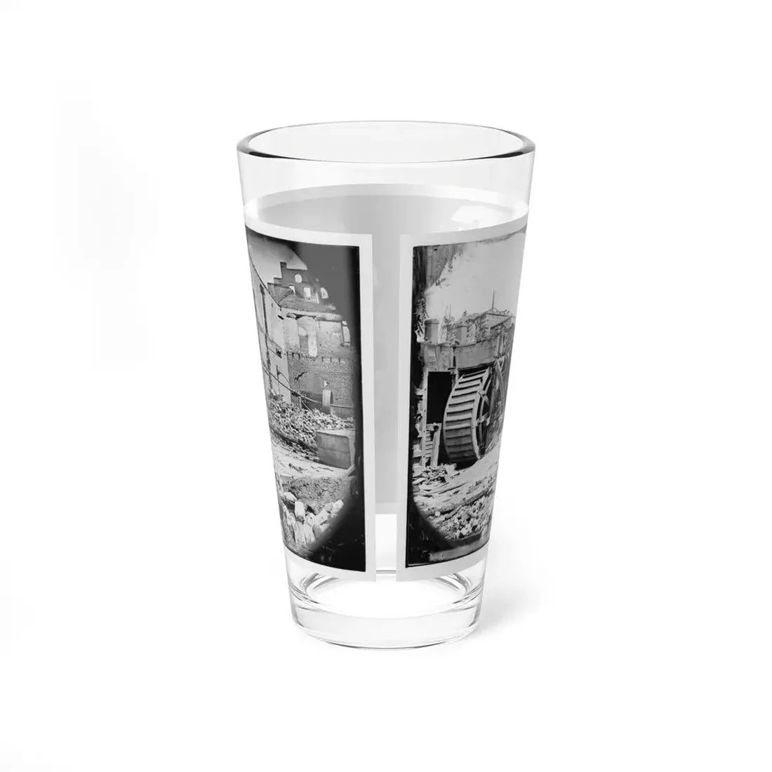 Richmond, Va. Ruins Of Paper Mill With Water-Wheel (U.S. Civil War) Pint Glass 16oz - Go Mug Yourself