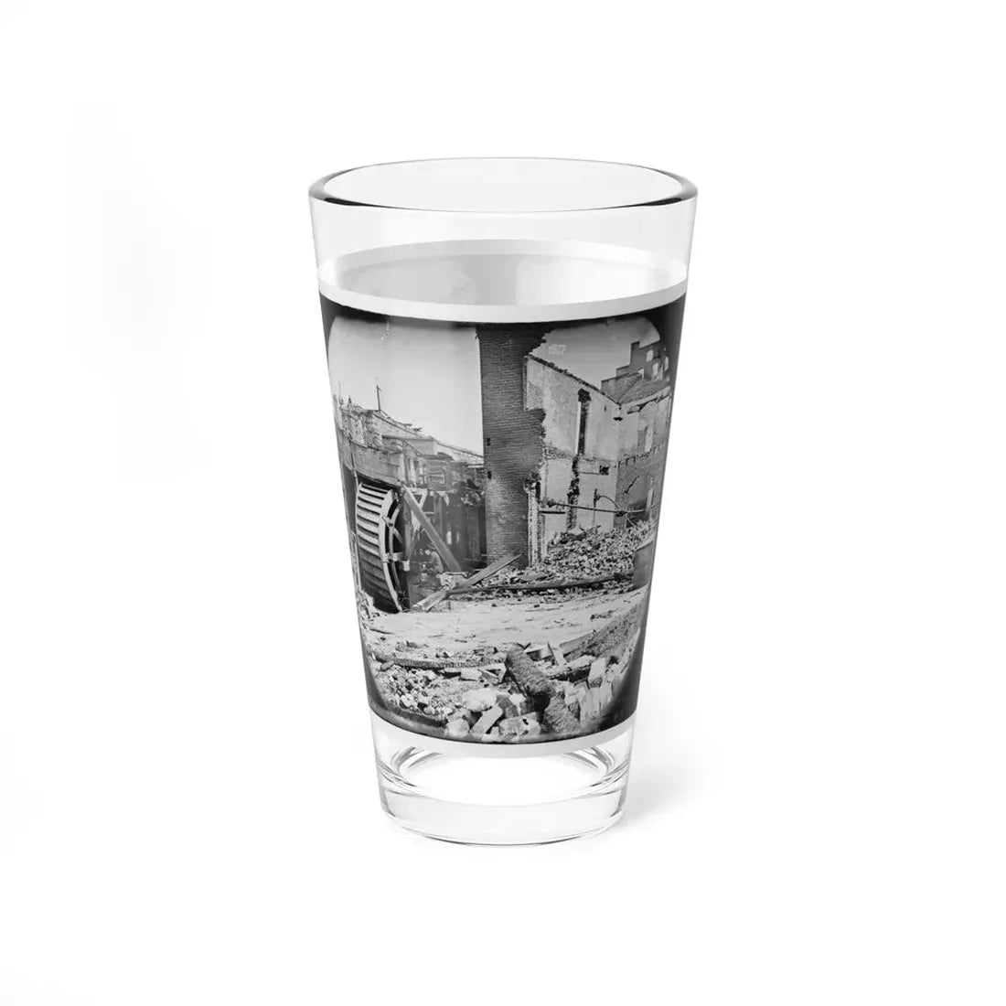 Richmond, Va. Ruins Of Paper Mill With Water-Wheel (U.S. Civil War) Pint Glass 16oz - Go Mug Yourself