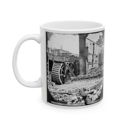 Richmond, Va. Ruins Of Paper Mill With Water-Wheel (U.S. Civil War) White Coffee Mug - Go Mug Yourself