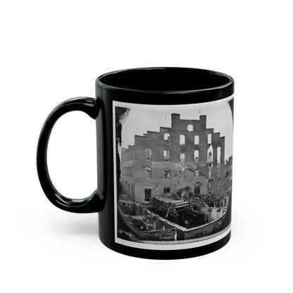 Richmond, Va. Ruins Of Paper Mill; Wrecked Paper-Making Machinery In Foreground (U.S. Civil War) Black Coffee Mug - Go Mug Yourself