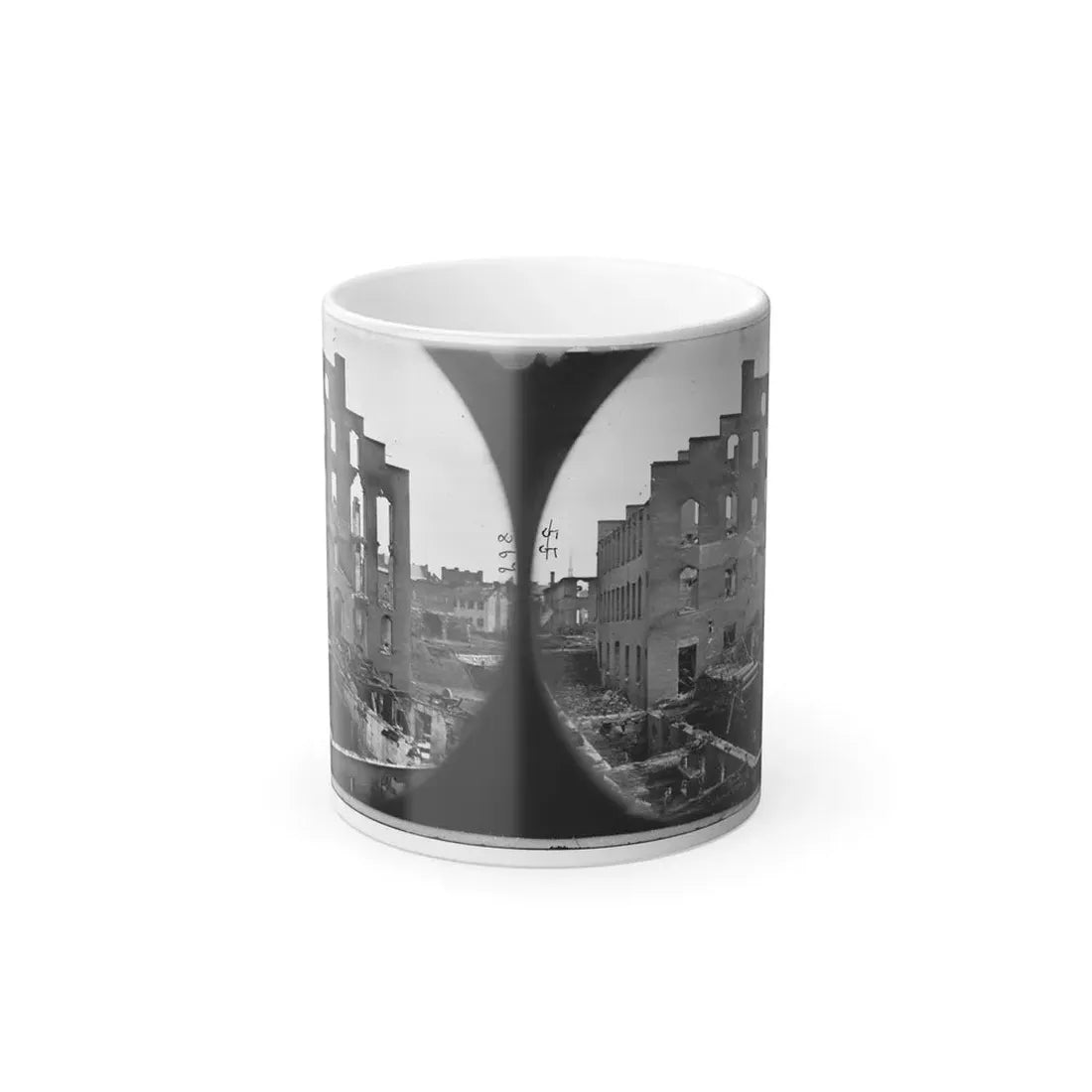 Richmond, Va. Ruins of Paper Mill; Wrecked Paper-Making Machinery in Foreground (U.S. Civil War) Color Changing Coffee Mug 11oz Default Title 11oz - Go Mug Yourself