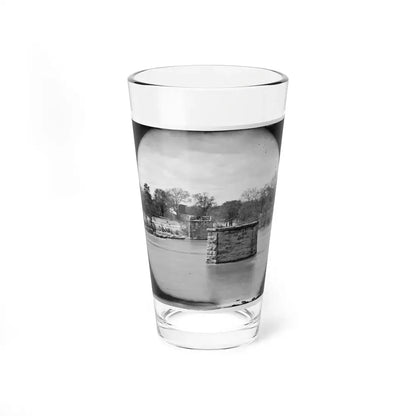 Richmond, Va. Ruins Of Richmond & Danville Railroad Bridge; The City Beyond (U.S. Civil War) Pint Glass 16oz 16oz - Go Mug Yourself