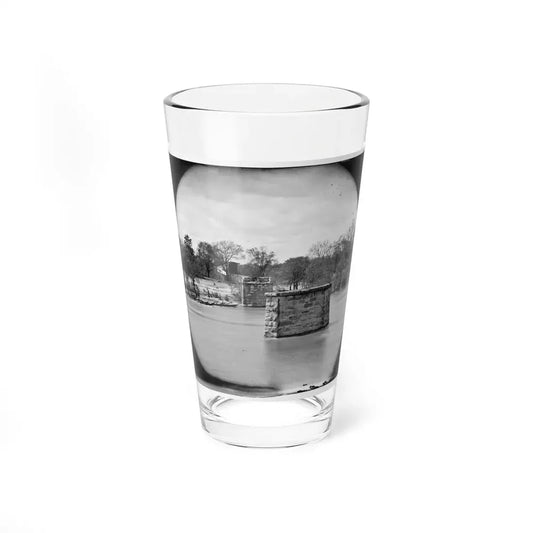 Richmond, Va. Ruins Of Richmond & Danville Railroad Bridge; The City Beyond (U.S. Civil War) Pint Glass 16oz 16oz - Go Mug Yourself