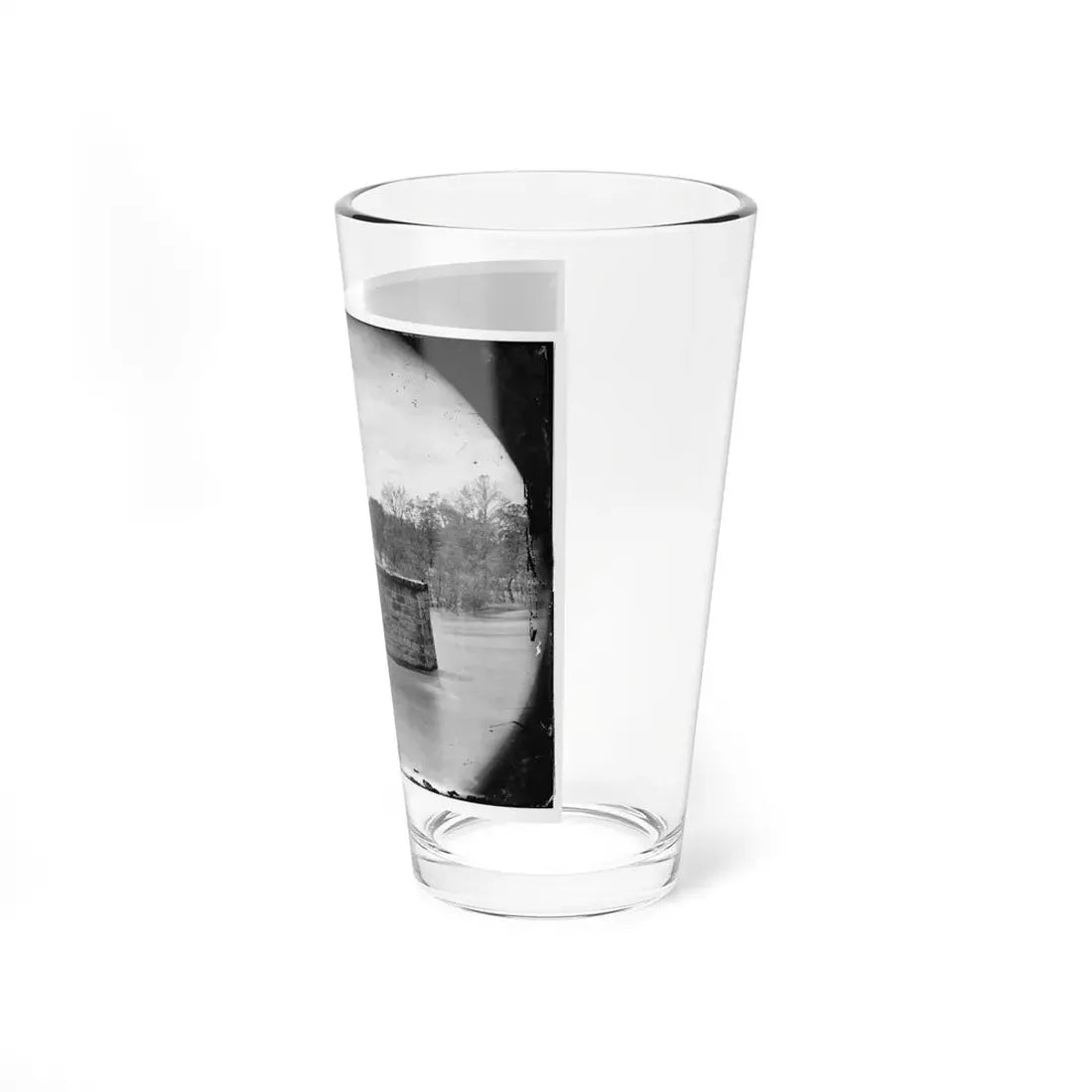 Richmond, Va. Ruins Of Richmond & Danville Railroad Bridge; The City Beyond (U.S. Civil War) Pint Glass 16oz - Go Mug Yourself