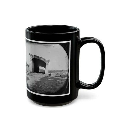 Richmond, Va. Ruins Of Richmond & Danville Railroad Bridge (U.S. Civil War) Black Coffee Mug - Go Mug Yourself