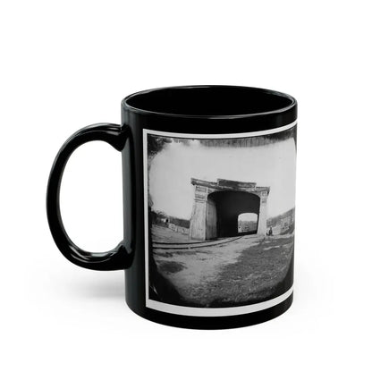 Richmond, Va. Ruins Of Richmond & Danville Railroad Bridge (U.S. Civil War) Black Coffee Mug - Go Mug Yourself