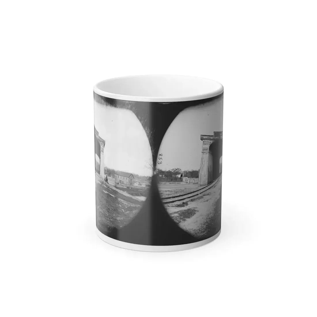 Richmond, Va. Ruins of Richmond & Danville Railroad Bridge (U.S. Civil War) Color Changing Coffee Mug 11oz Default Title 11oz - Go Mug Yourself