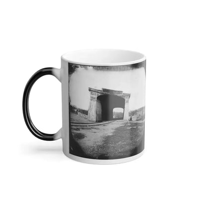 Richmond, Va. Ruins of Richmond & Danville Railroad Bridge (U.S. Civil War) Color Changing Coffee Mug 11oz - Go Mug Yourself