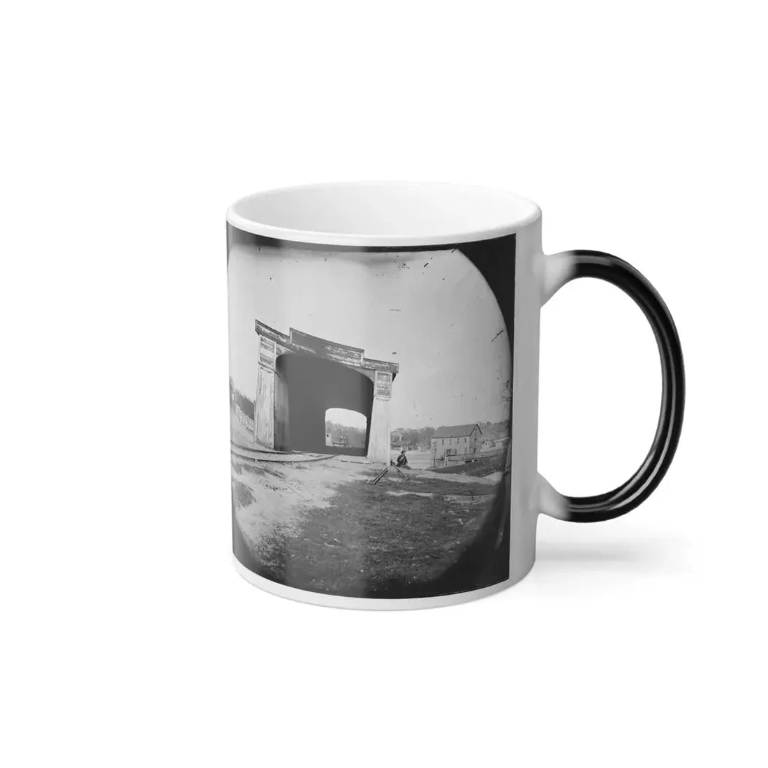 Richmond, Va. Ruins of Richmond & Danville Railroad Bridge (U.S. Civil War) Color Changing Coffee Mug 11oz - Go Mug Yourself
