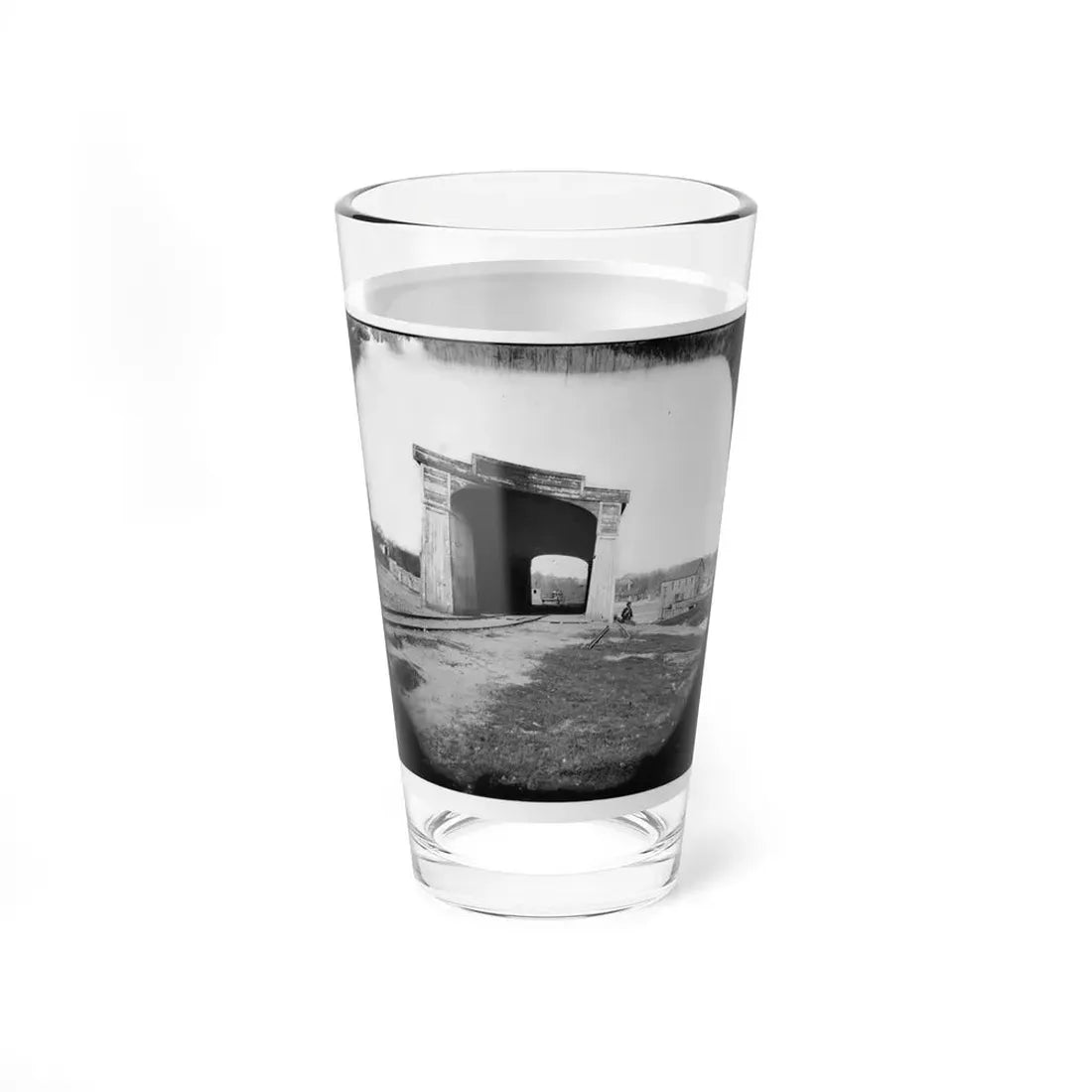 Richmond, Va. Ruins Of Richmond & Danville Railroad Bridge (U.S. Civil War) Pint Glass 16oz - Go Mug Yourself