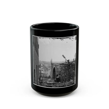 Richmond, Va. Ruins Of Richmond & Petersburg Railroad Bridge (U.S. Civil War) Black Coffee Mug 15oz - Go Mug Yourself