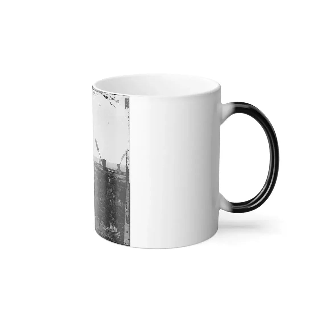 Richmond, Va. Ruins of Richmond & Petersburg Railroad Bridge (U.S. Civil War) Color Changing Coffee Mug 11oz - Go Mug Yourself