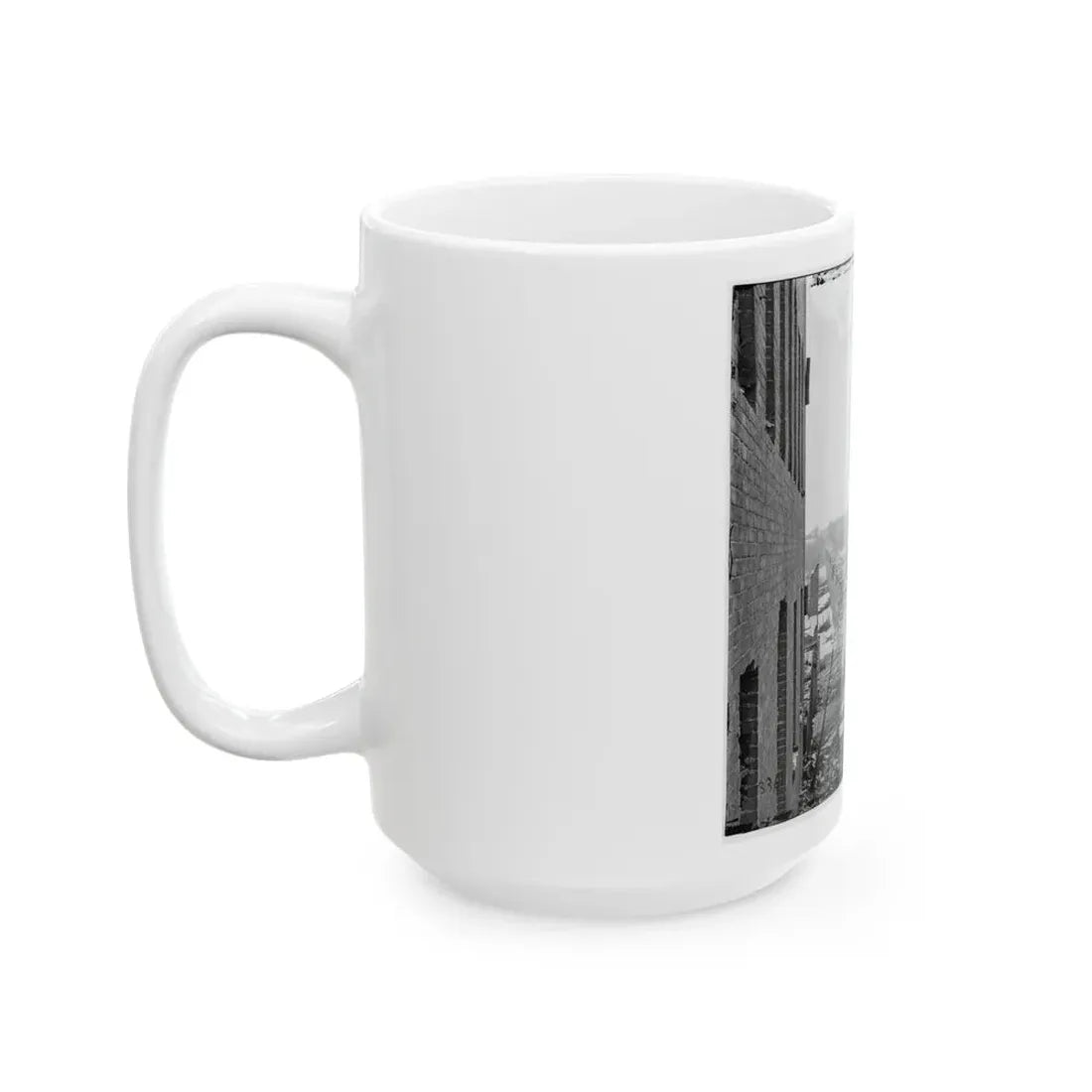 Richmond, Va. Ruins Of Richmond & Petersburg Railroad Bridge (U.S. Civil War) White Coffee Mug - Go Mug Yourself
