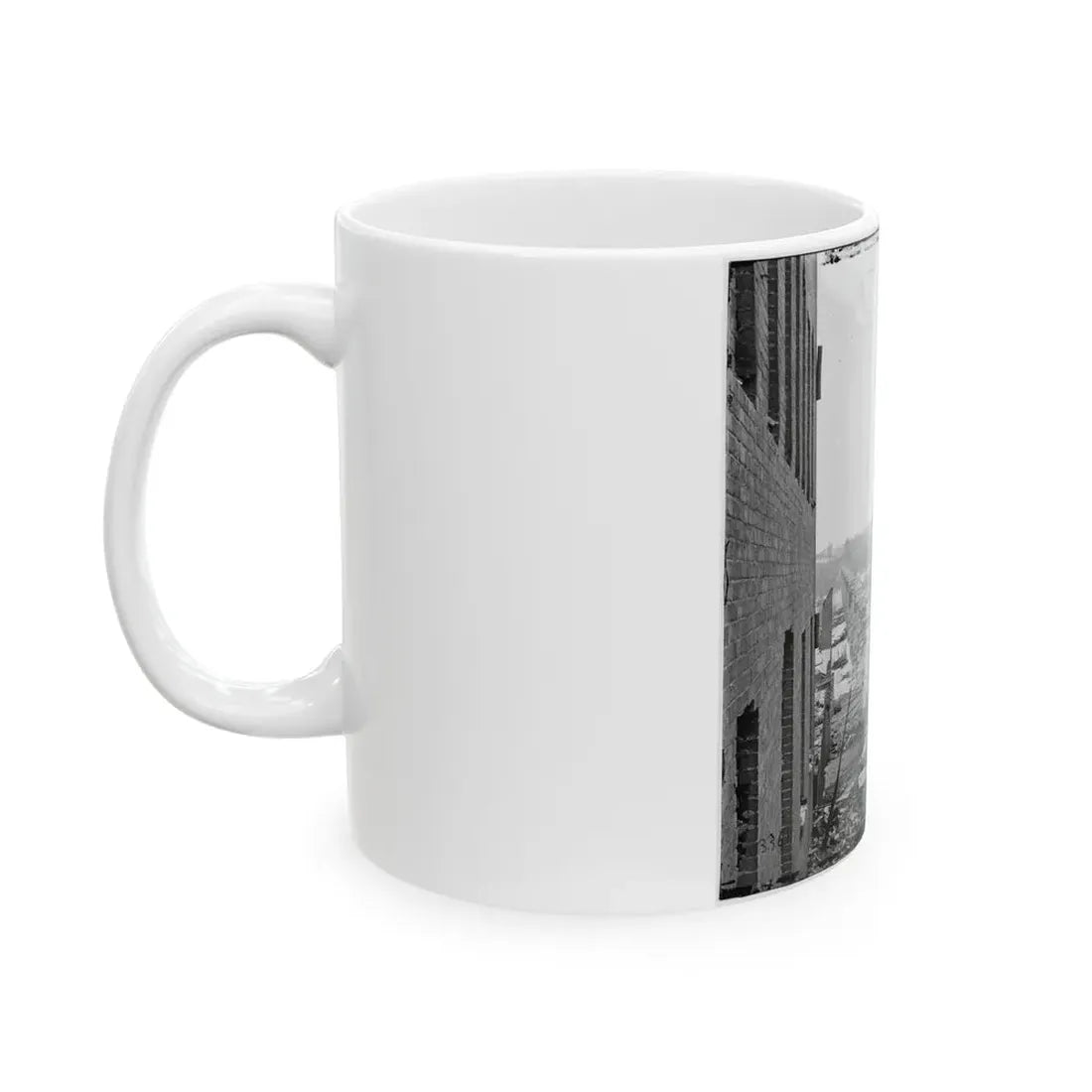 Richmond, Va. Ruins Of Richmond & Petersburg Railroad Bridge (U.S. Civil War) White Coffee Mug - Go Mug Yourself