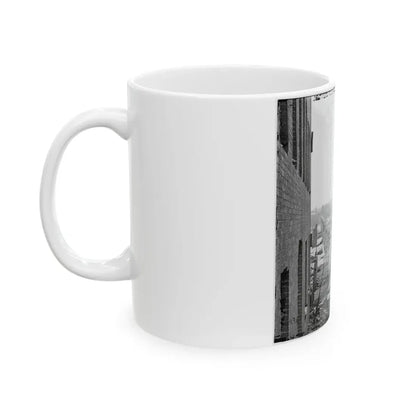 Richmond, Va. Ruins Of Richmond & Petersburg Railroad Bridge (U.S. Civil War) White Coffee Mug - Go Mug Yourself