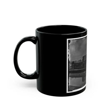 Richmond, Va. Ruins Of State Arsenal From The Canal (U.S. Civil War) Black Coffee Mug - Go Mug Yourself