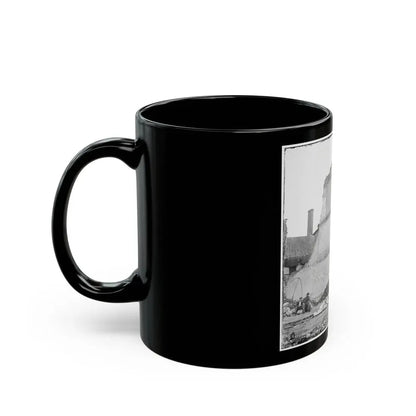 Richmond, Va. Ruins Of The Exchange Bank (Main Street) With The Facade Nearly Intact (U.S. Civil War) Black Coffee Mug - Go Mug Yourself
