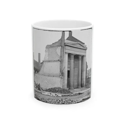 Richmond, Va. Ruins Of The Exchange Bank (Main Street) With The Facade Nearly Intact (U.S. Civil War) White Coffee Mug 11oz - Go Mug Yourself