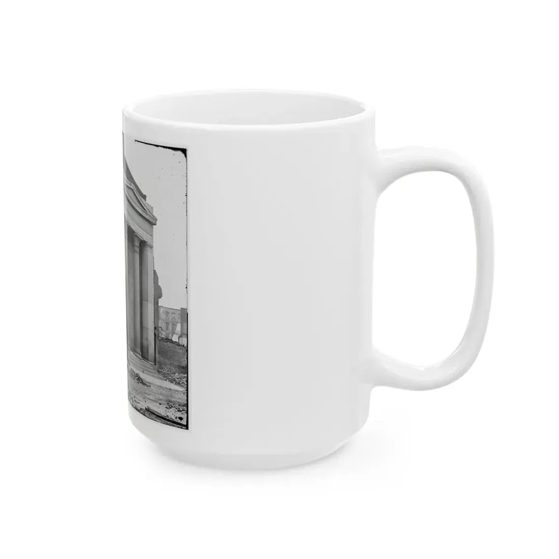 Richmond, Va. Ruins Of The Exchange Bank (Main Street) With The Facade Nearly Intact (U.S. Civil War) White Coffee Mug - Go Mug Yourself