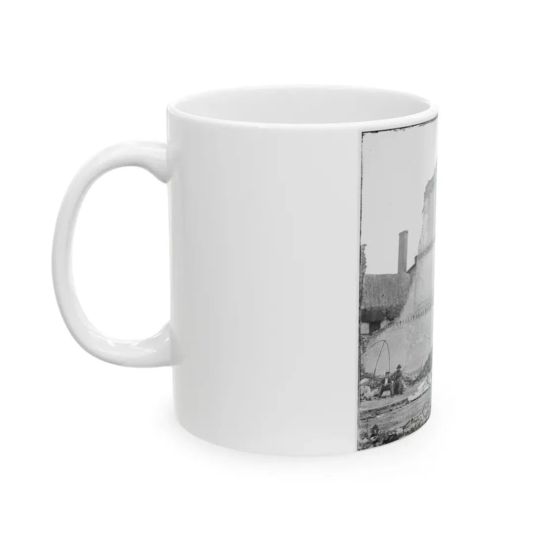 Richmond, Va. Ruins Of The Exchange Bank (Main Street) With The Facade Nearly Intact (U.S. Civil War) White Coffee Mug - Go Mug Yourself