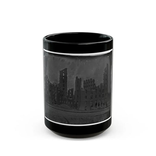 Richmond, Va. Ruins Of The Gallego Flour Mill; A Later View (U.S. Civil War) Black Coffee Mug 15oz - Go Mug Yourself