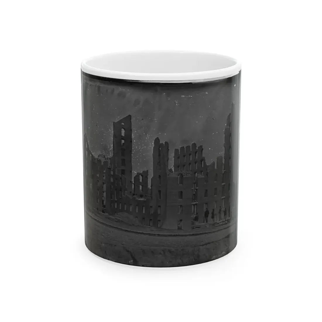 Richmond, Va. Ruins Of The Gallego Flour Mill; A Later View (U.S. Civil War) White Coffee Mug 11oz - Go Mug Yourself