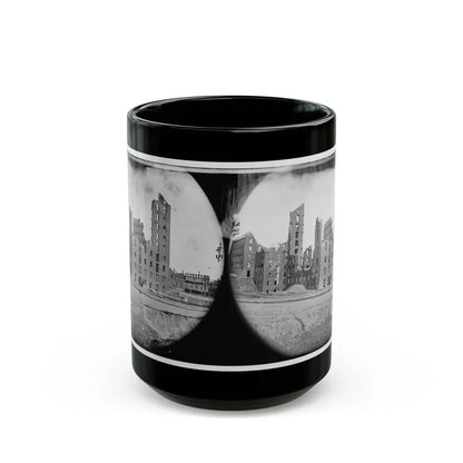 Richmond, Va. Ruins Of The Gallego Flour Mill (U.S. Civil War) Black Coffee Mug 15oz - Go Mug Yourself