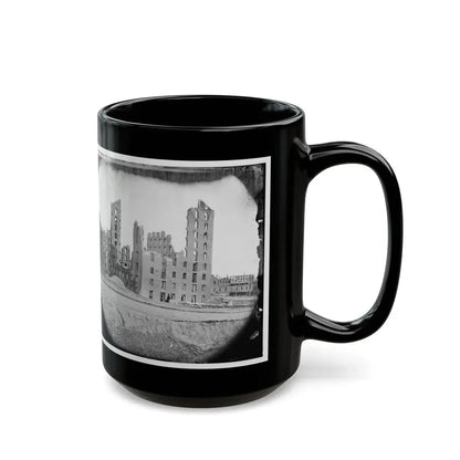 Richmond, Va. Ruins Of The Gallego Flour Mill (U.S. Civil War) Black Coffee Mug - Go Mug Yourself