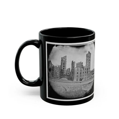 Richmond, Va. Ruins Of The Gallego Flour Mill (U.S. Civil War) Black Coffee Mug - Go Mug Yourself